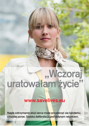 Plakat promocyjny Save Lives